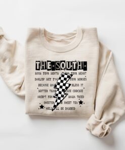 southern mama sweatshirt with funny sayings hush your mouth bless your heart crewneck best mom ever shirt for mothers day 2ilke