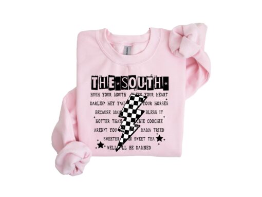 southern mama sweatshirt with funny sayings hush your mouth bless your heart crewneck best mom ever shirt for mothers day 5hgjk scaled