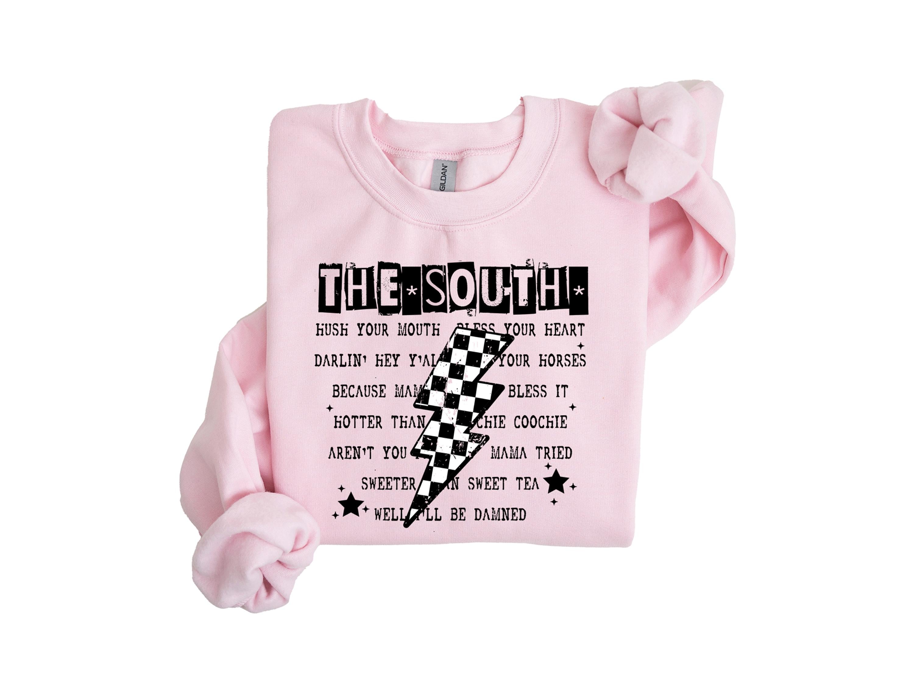 southern mama sweatshirt with funny sayings hush your mouth bless your heart crewneck best mom ever shirt for mothers day 5hgjk scaled