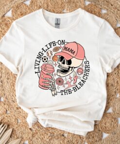 sports mama shirt for baseball soccer basketball football with skull design sweatshirt and skellington coffee theme 1t4w4