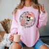 Sports Mama Shirt for Baseball Soccer Basketball Football with Skull Design Sweatshirt and Skellington Coffee Theme
