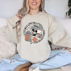 sports mama shirt for coffee lovers basketball mama sweatshirt living life on the bleachers tee for moms 61zuh scaled
