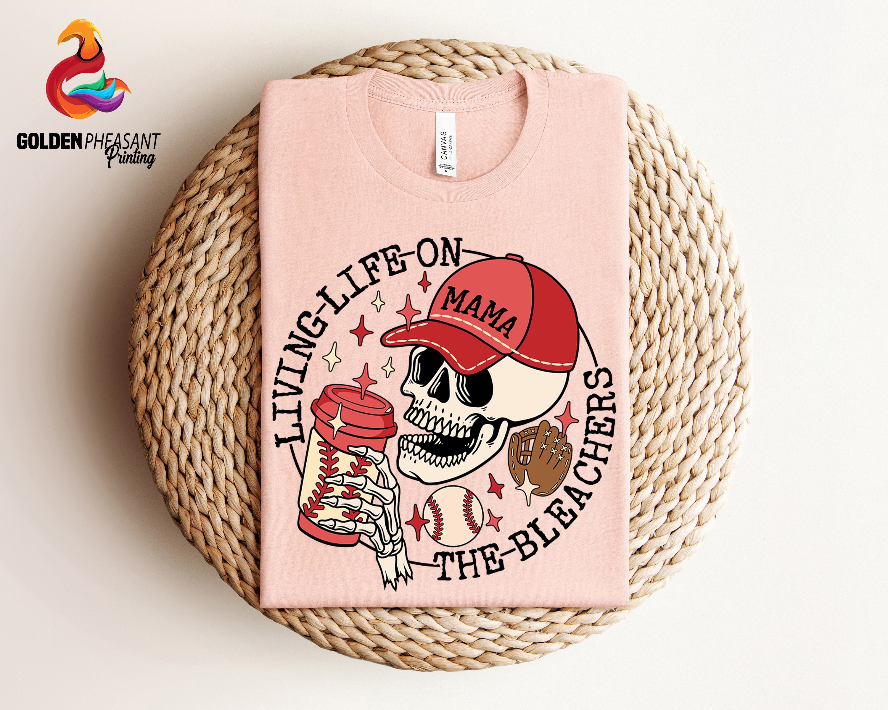 sports mama skull shirt for baseball fans living life on the bleachers tee funny coffee sweatshirt for moms my6vn scaled