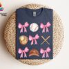 sports mom baseball shirt game day t shirt with bow unique gift for mom baseball fan cute mom life shirt lzhow scaled