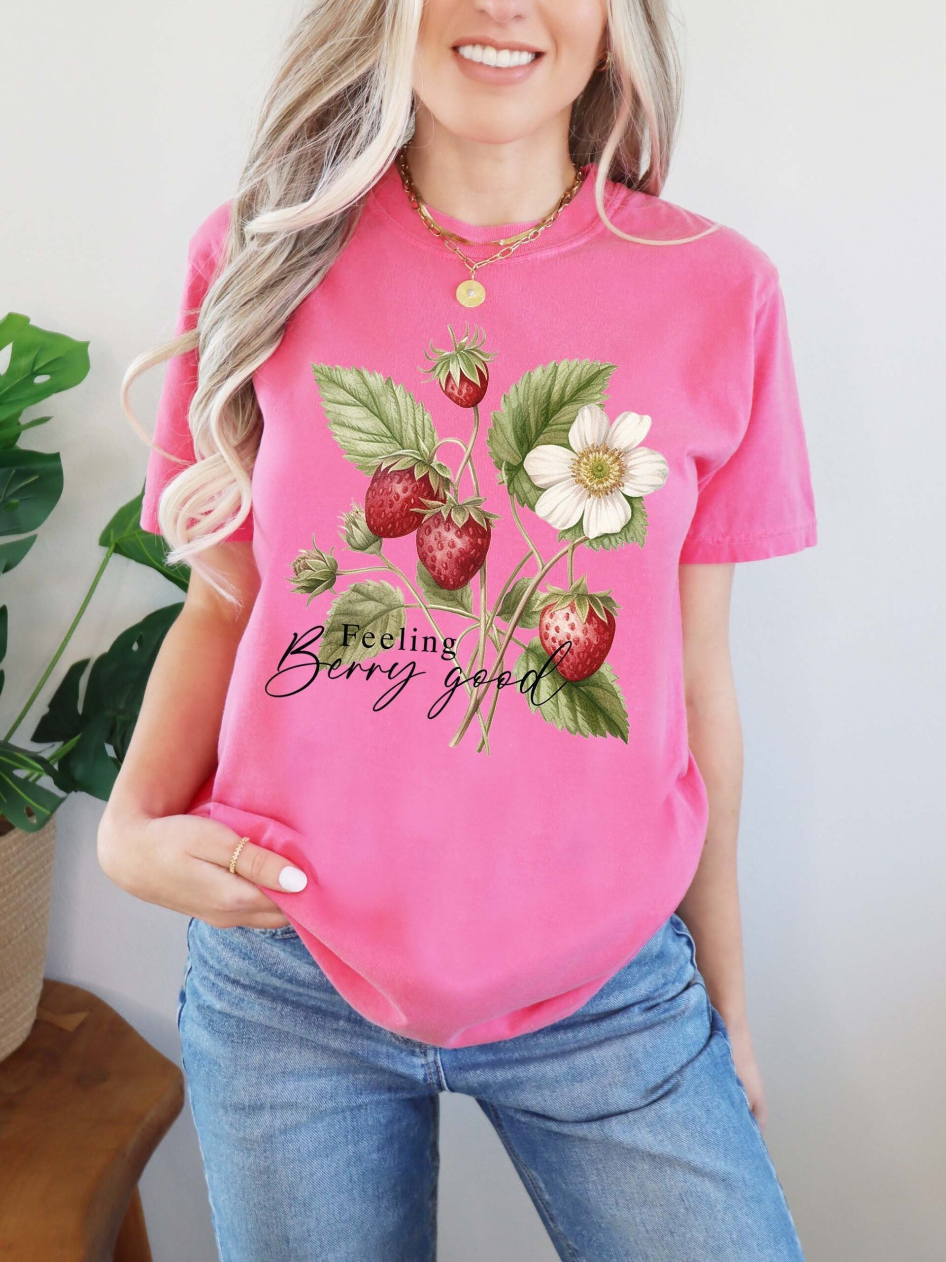strawberry lover shirt for moms boho floral summer tee vintage cottagecore style comfort colors ee7jn scaled
