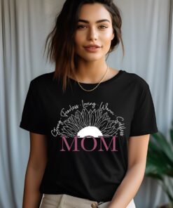 strong fearless loving mom shirt sunflower t shirt for mothers day cute mom life tee new mom gift best mom ever shirt s0qnb