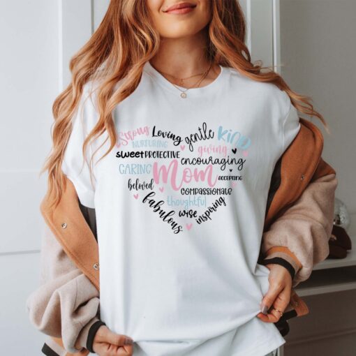 strong mom shirt for mothers day cute t shirt for best new mama unique gift for wife and mother scfba