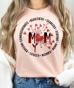 strong mom shirt with dandelion design for mothers day cute mom t shirt and self care gift for new mama a1stw