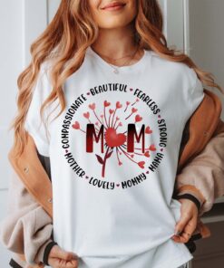 strong mom shirt with dandelion design for mothers day cute mom t shirt and self care gift for new mama siv9m