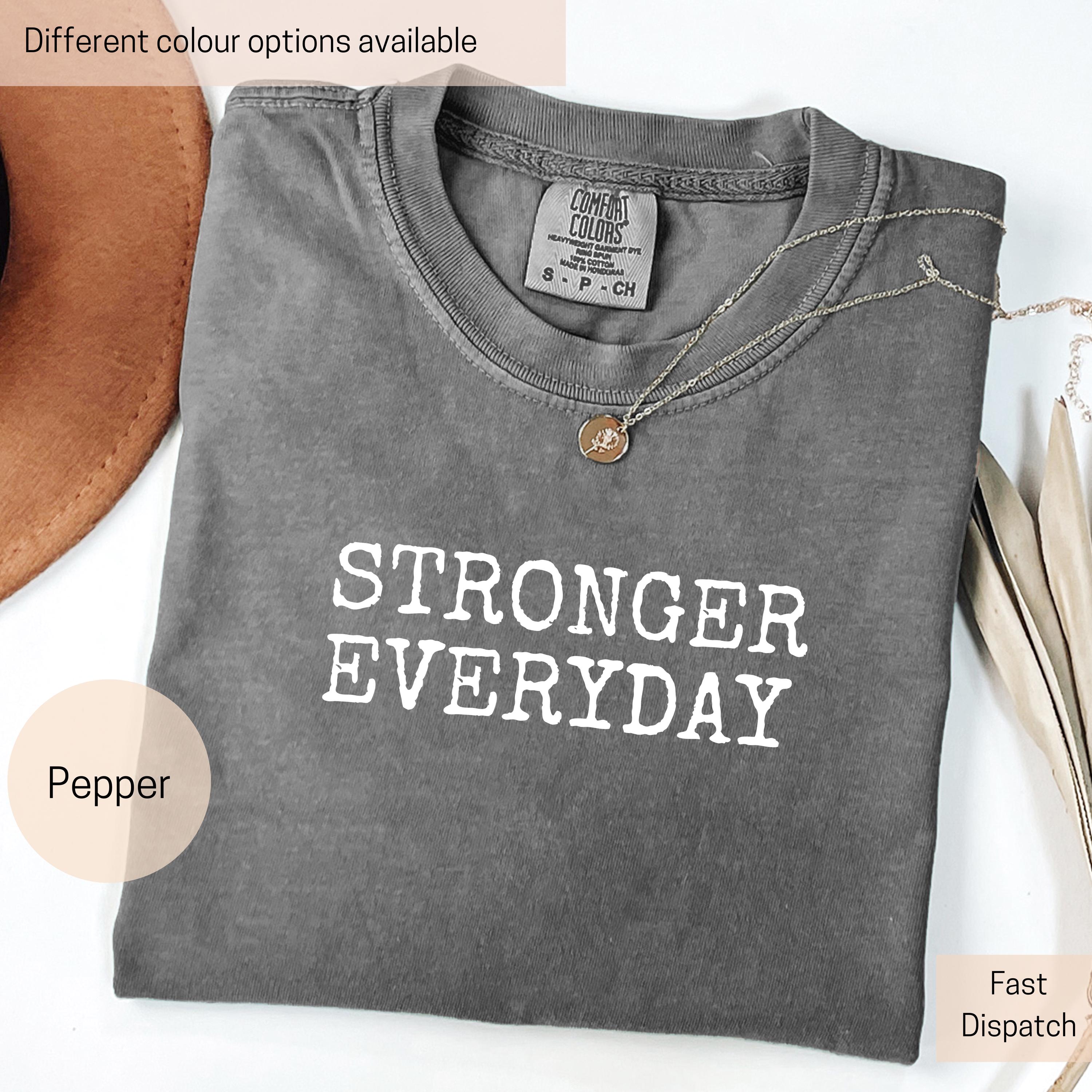 stronger everyday oversized shirt for women with positive affirmation trendy design comfort colors goj6b scaled