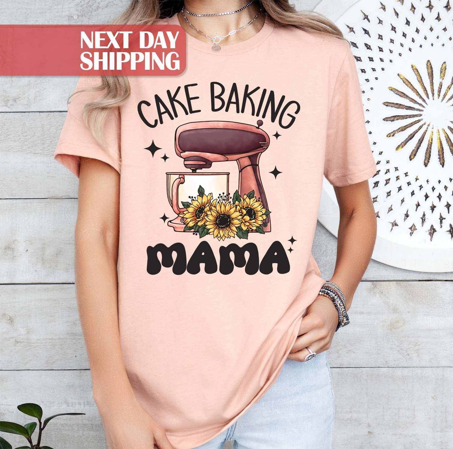 sunflower baking mom shirt for mothers day cake lovers funny mom life t shirt unique gift for baking enthusiasts efdzf