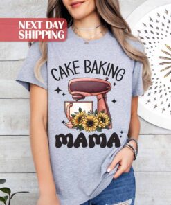 sunflower baking mom shirt for mothers day cake lovers funny mom life t shirt unique gift for baking enthusiasts gylge