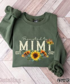 sunflower grandma sweatshirt for new mimi est 2024 pregnancy announcement cute gift for mothers day 96dsf