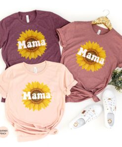 sunflower mama shirt floral design cute mom life shirt for mothers day birthday gift new mom womens clothing twd9b