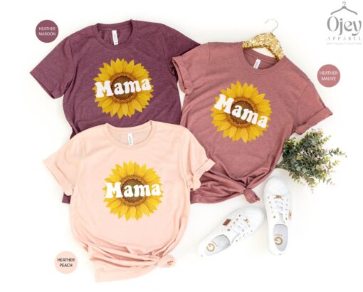 sunflower mama shirt floral design cute mom life shirt for mothers day birthday gift new mom womens clothing twd9b scaled