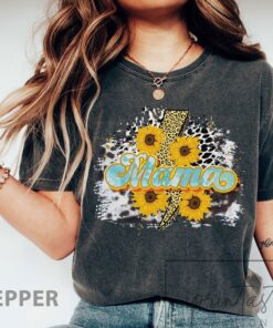 sunflower mama t shirt for mom mothers day cute mom shirt vintage style best mom ever tee w7rmm