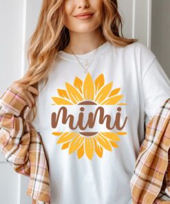 sunflower mimi t shirt for mothers day cute mom shirt unique gifts for mom boho style comfort colors mimi tee nyuop