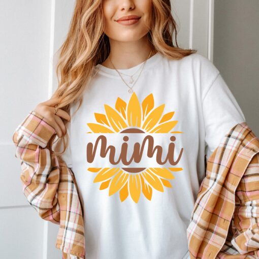 sunflower mimi t shirt for mothers day cute mom shirt unique gifts for mom boho style comfort colors mimi tee nyuop