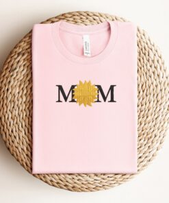 sunflower mom embroidery shirt for mothers day cute mama sweatshirt unique mother gift long tail keywords included z5uev