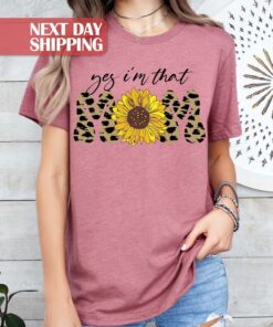 sunflower mom shirt funny mom life tee best mom ever shirt for moms to be leopard print design dgglh