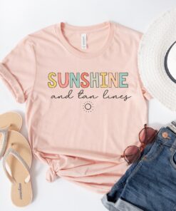 sunshine and tan lines shirt cute beach t shirt for summer vacation florida pool days fun summer tees i8wec