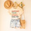 support local animal shelters adopt dont shop shirt pet rescue dog lover cat adoption tee odxbn