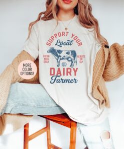 support local dairy farmer shirt for breastfeeding moms funny lactating mom t shirt baby announcement gift idea j62aq