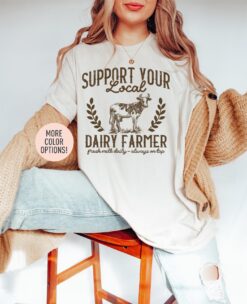 support local dairy farmers funny breastfeeding shirt for lactating moms baby announcement and unique mom life gift z7nhp