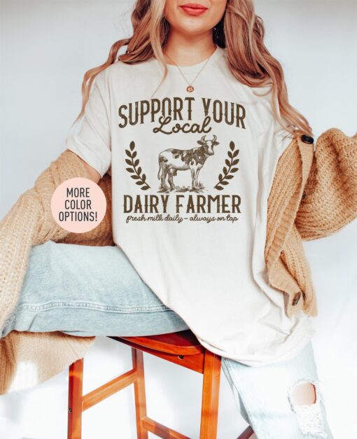 support local dairy farmers funny breastfeeding shirt for lactating moms baby announcement and unique mom life gift z7nhp