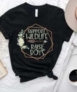 support wildlife boys mom shirt funny floral design best mom ever shirt for boy moms unique gift for mothers day oncgh