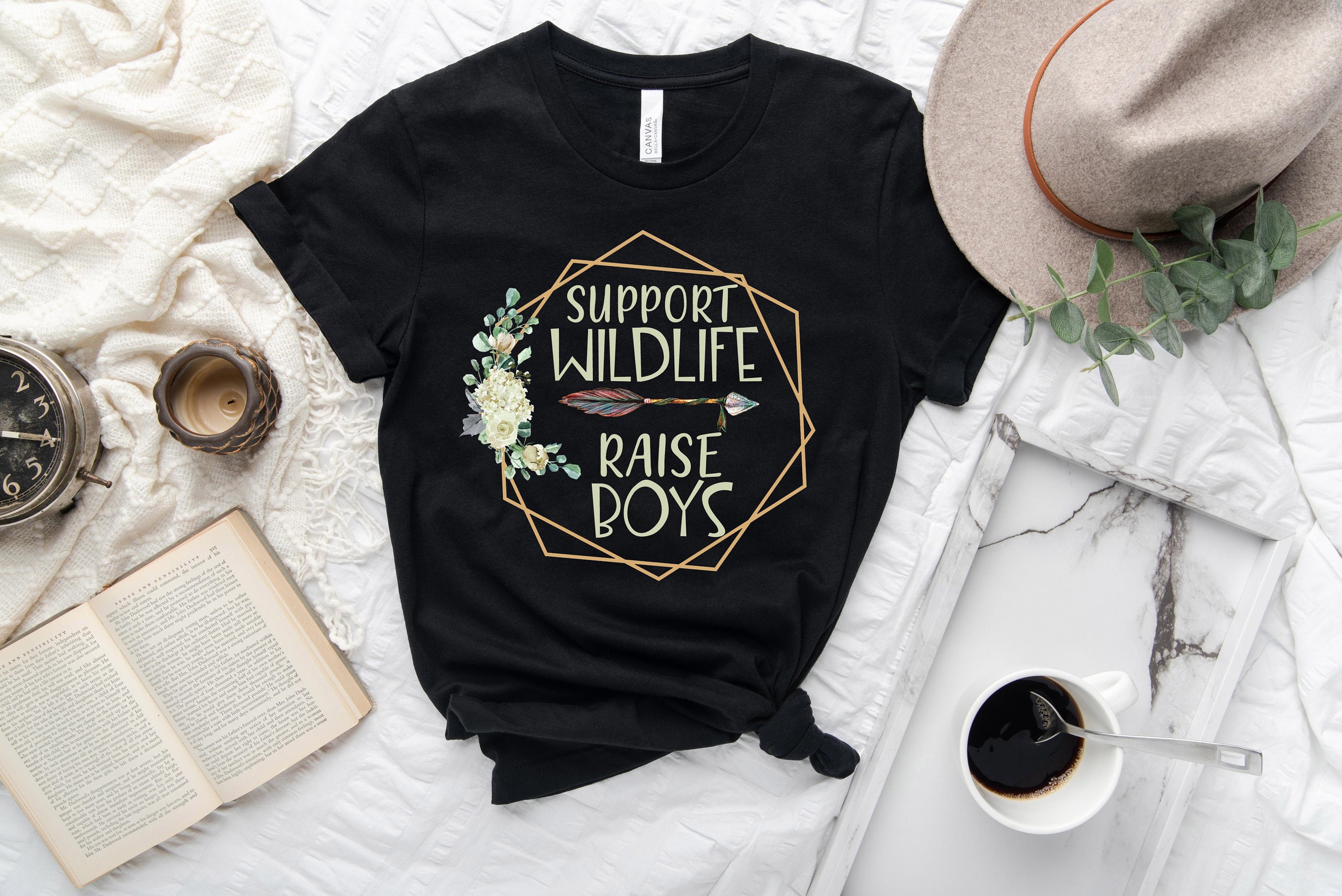 support wildlife boys mom shirt funny floral design best mom ever shirt for boy moms unique gift for mothers day oncgh scaled