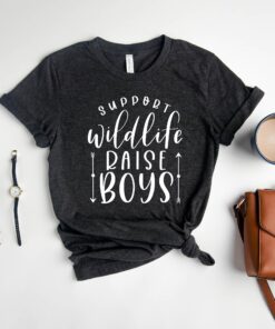 support wildlife mom of boys shirt funny mom life tee for mothers day unique gift for cool moms stqws