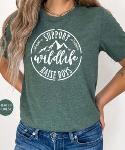 support wildlife raise boys shirt funny mom t shirt for boy mama best mom ever mothers day gift mqjff