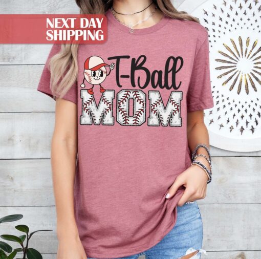 t ball mom shirt for baseball moms cute sports mom gameday tee unique t ball gift for mothers day jsges