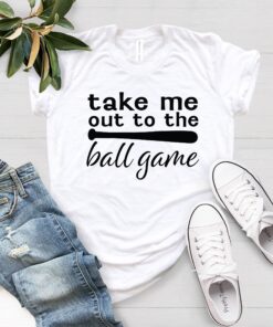 take me out to the ball game womens baseball t shirt sports lover game day tee for baseball fans pbxez