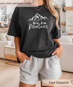 take me to the mountains shirt cute camping t shirt for outdoor adventure hiking and boho camper apparel haglu