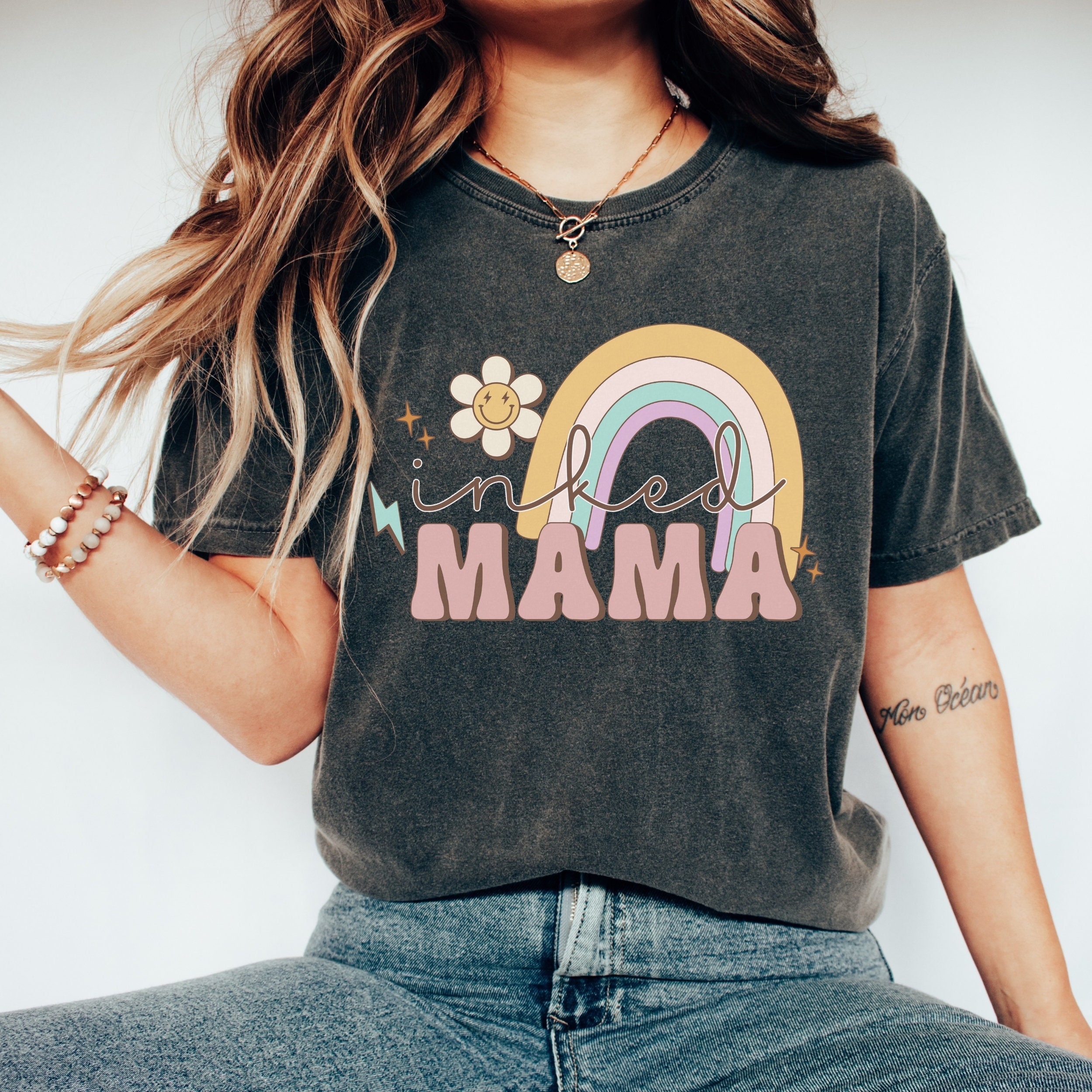 tattooed mama shirt for mom life retro ink design unique mothers day gift for tattooed moms