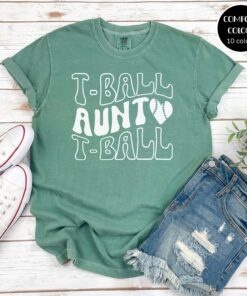 tball aunt shirt for tee ball aunts baseball apparel cute tball mom shirt unique gift for auntie fans hjb0r