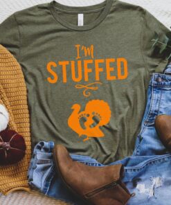 thanksgiving pregnancy shirt im stuffed funny baby announcement maternity tee for new moms fall gender reveal upaxl