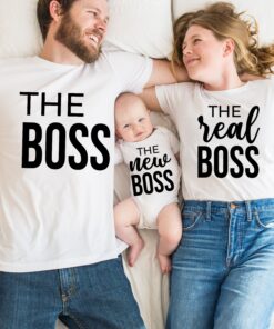 the boss t shirt for dad funny fathers day shirt matching family daddy and me gift unique dad life shirt ixnrq