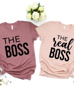 the boss t shirt for dad funny fathers day shirt matching family daddy and me gift unique dad life shirt os8a3