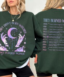 they didnt burn witches they burned women sweatshirt for feminists womens empowerment and rights apparel aoz8u