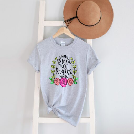 thou shalt try me shirt for moms christian mom life shirt funny mothers day gift cute mom t shirt lfqly