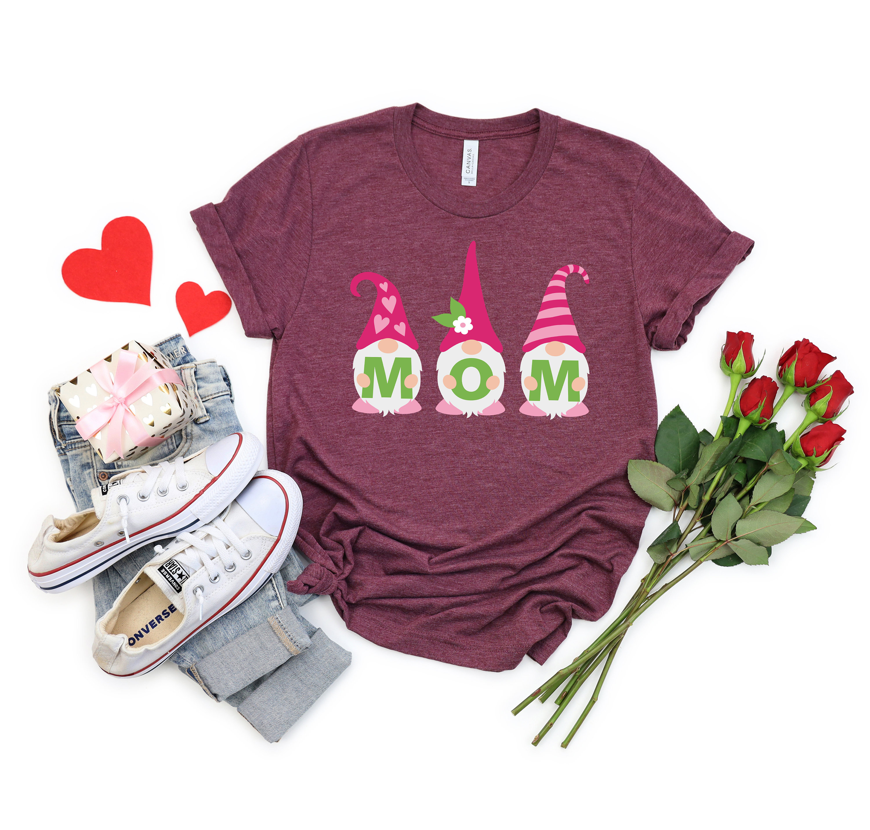 three gnomes mom shirt for mothers day cute gift for new mom baby announcement future mom life tee qqxvh scaled