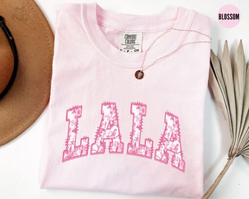 toile de jouy floral shirt for grandma and auntie cute mom life tees mothers day gifts unique lala t shirt dssiw