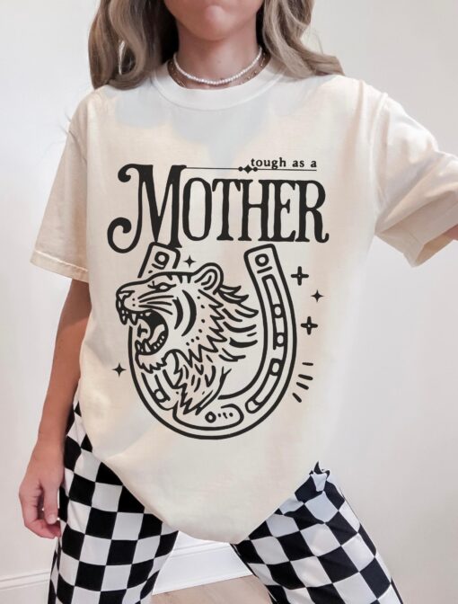 tough as a mother graphic tee for women retro badass mom life shirt trendy cute sahm gift for moms 25are