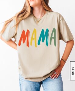 trendy mama shirt with paint colors and brush design perfect for mothers day cute mom life tee for creative moms 5eaf3