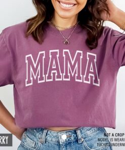 trendy oversized mama shirt for new moms cute mom t shirt mothers day gift personalized new mother tee vm24l