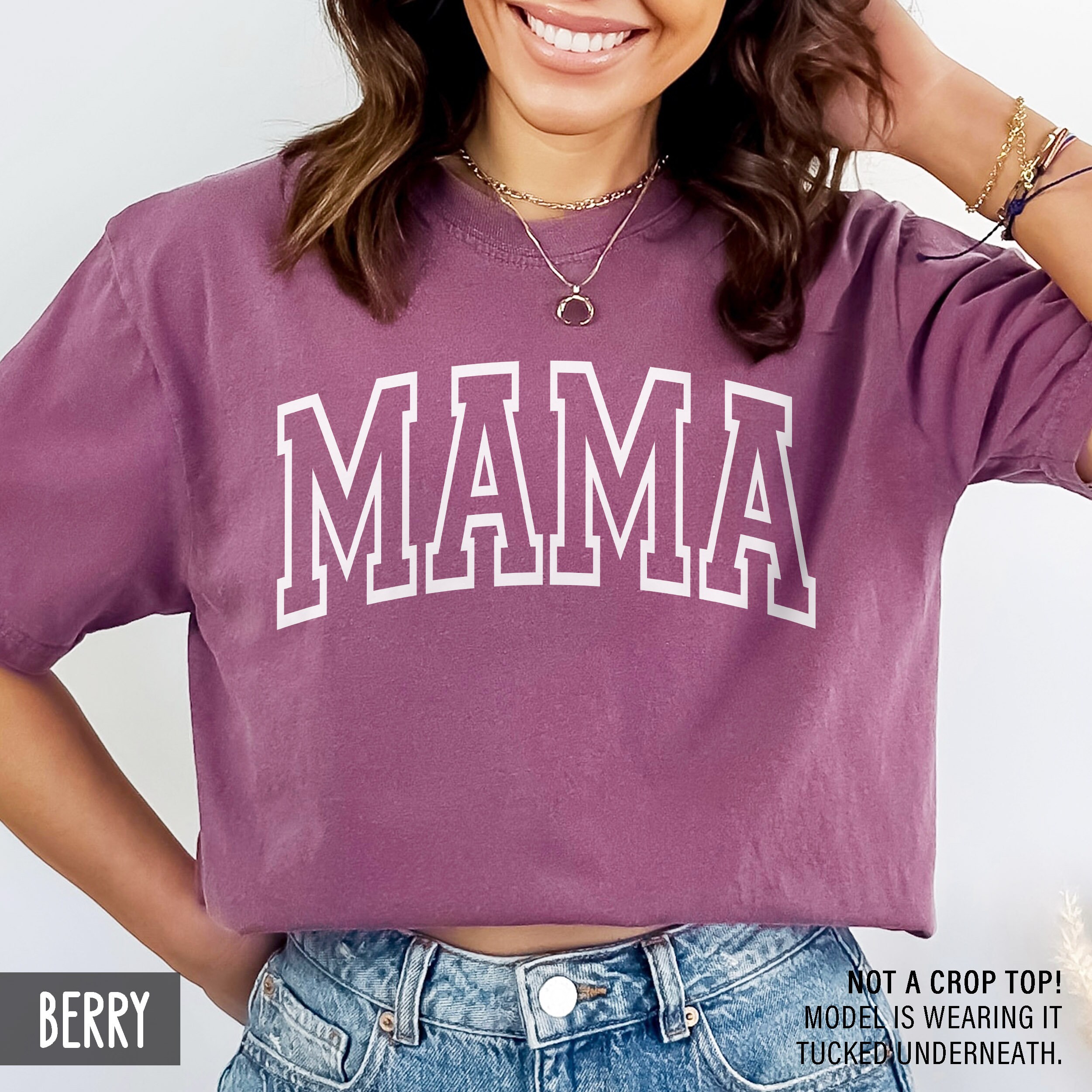 trendy oversized mama shirt for new moms cute mom t shirt mothers day gift personalized new mother tee vm24l