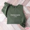 twin dad sweatshirt twin dads club crewneck pullover for fathers day unique twin announcement gifts for dad imybn scaled